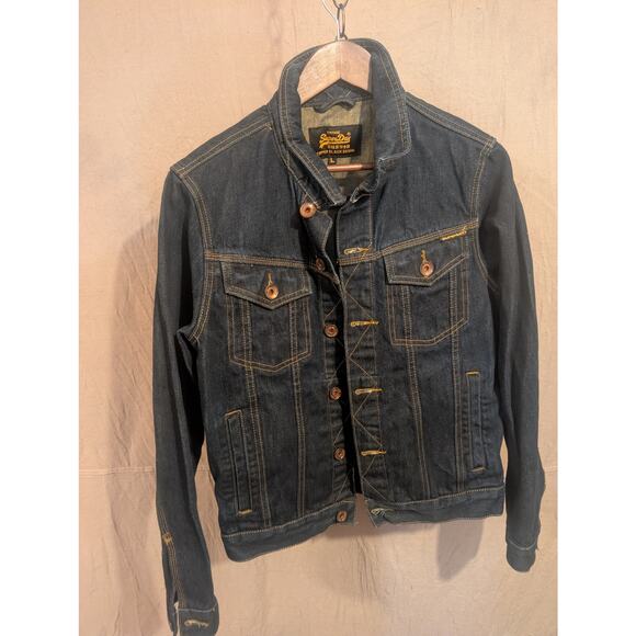 Vintage SuperDry Copper Black Denim - Picture 2 of 6